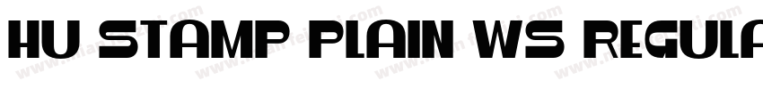 Hu Stamp Plain WS Regular字体转换